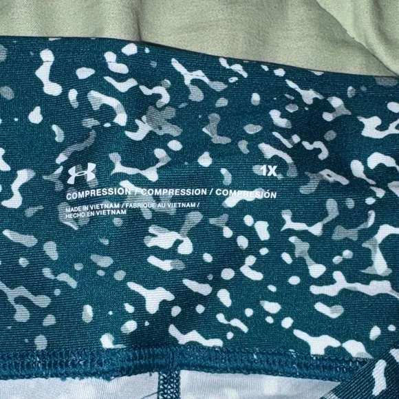 Under Armour Teal and White Speckled Performance Jeggings - Picture 5 of 9